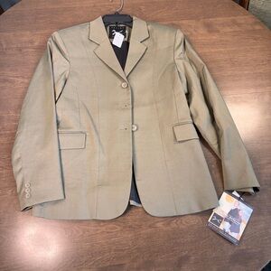 NWT Equine athletics Equestrian Show Jacket Beige Women's Size 10